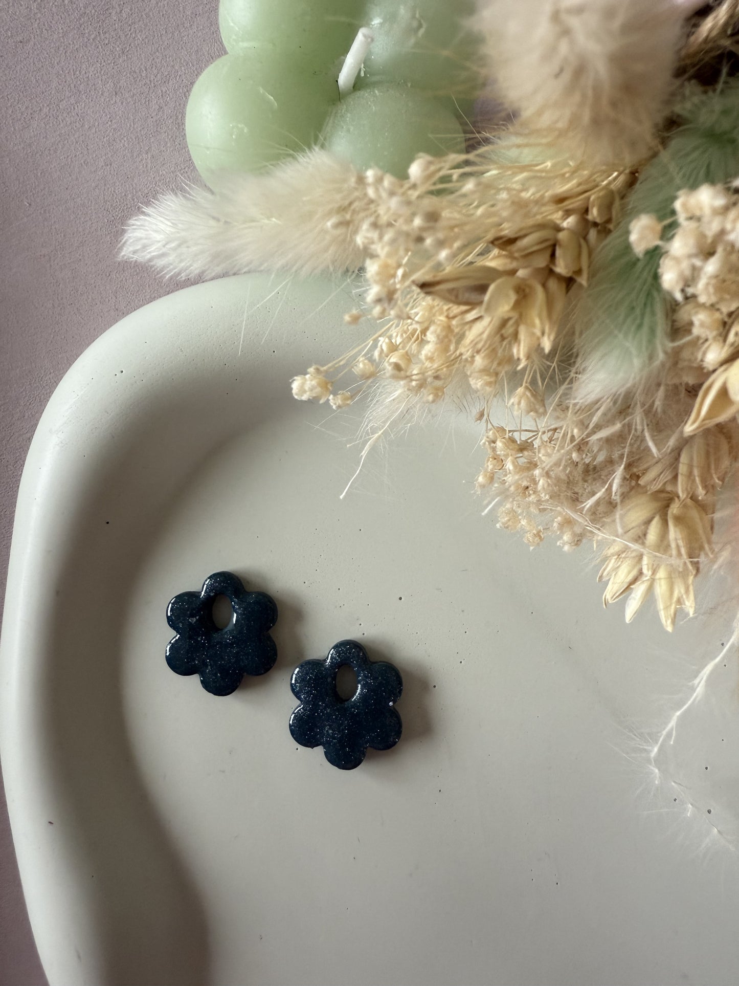 Charms Aicha Vert petrole paillettes