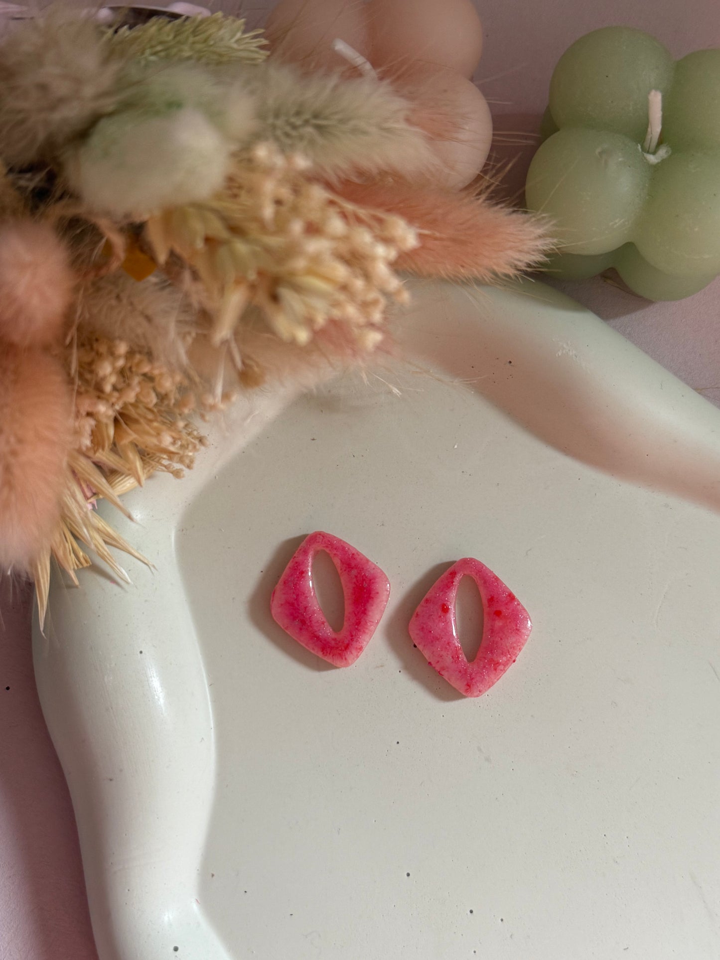 Charms Alice peinture rose/rouge