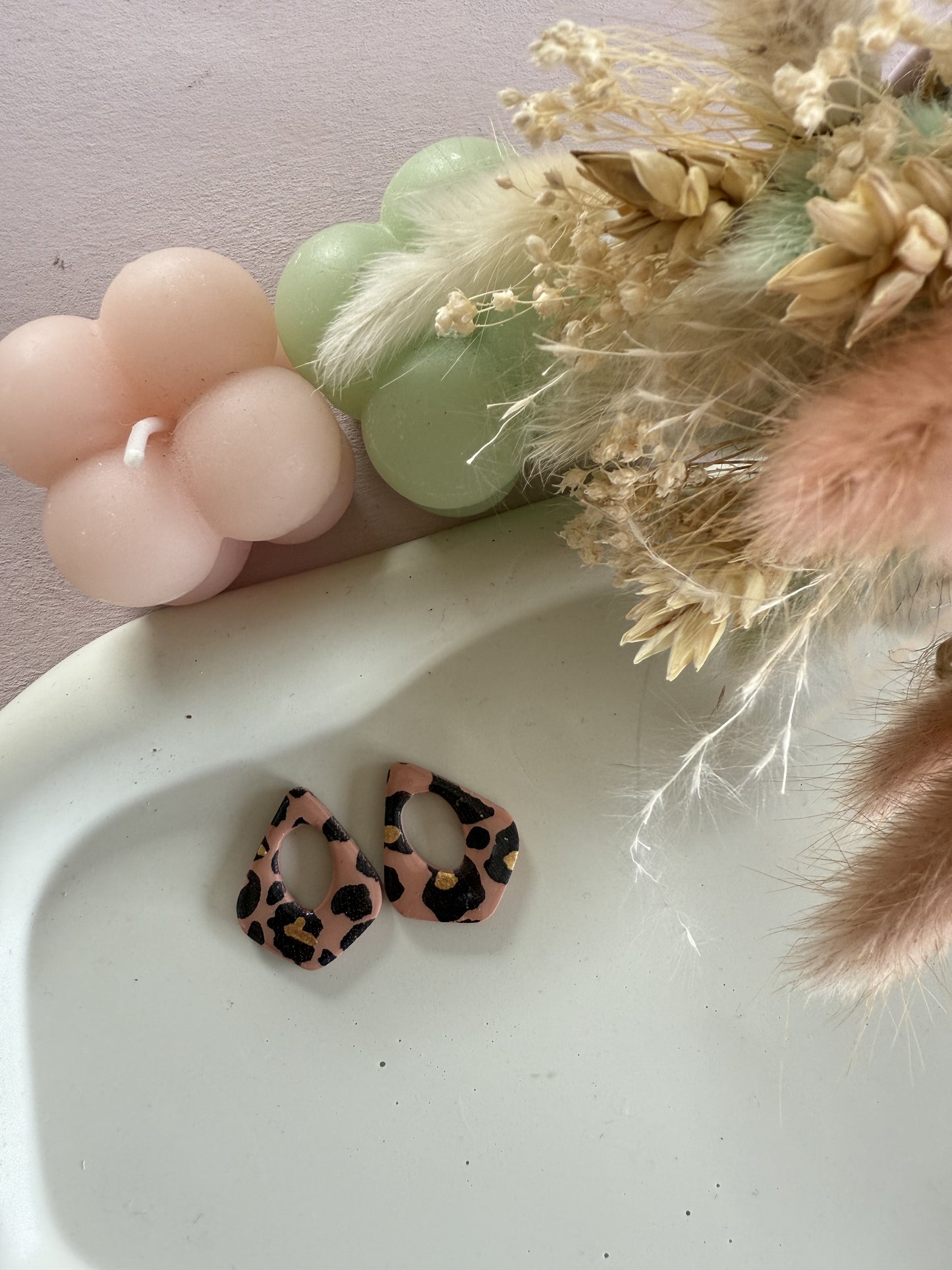 Charms Paloma Léopard marron/doré