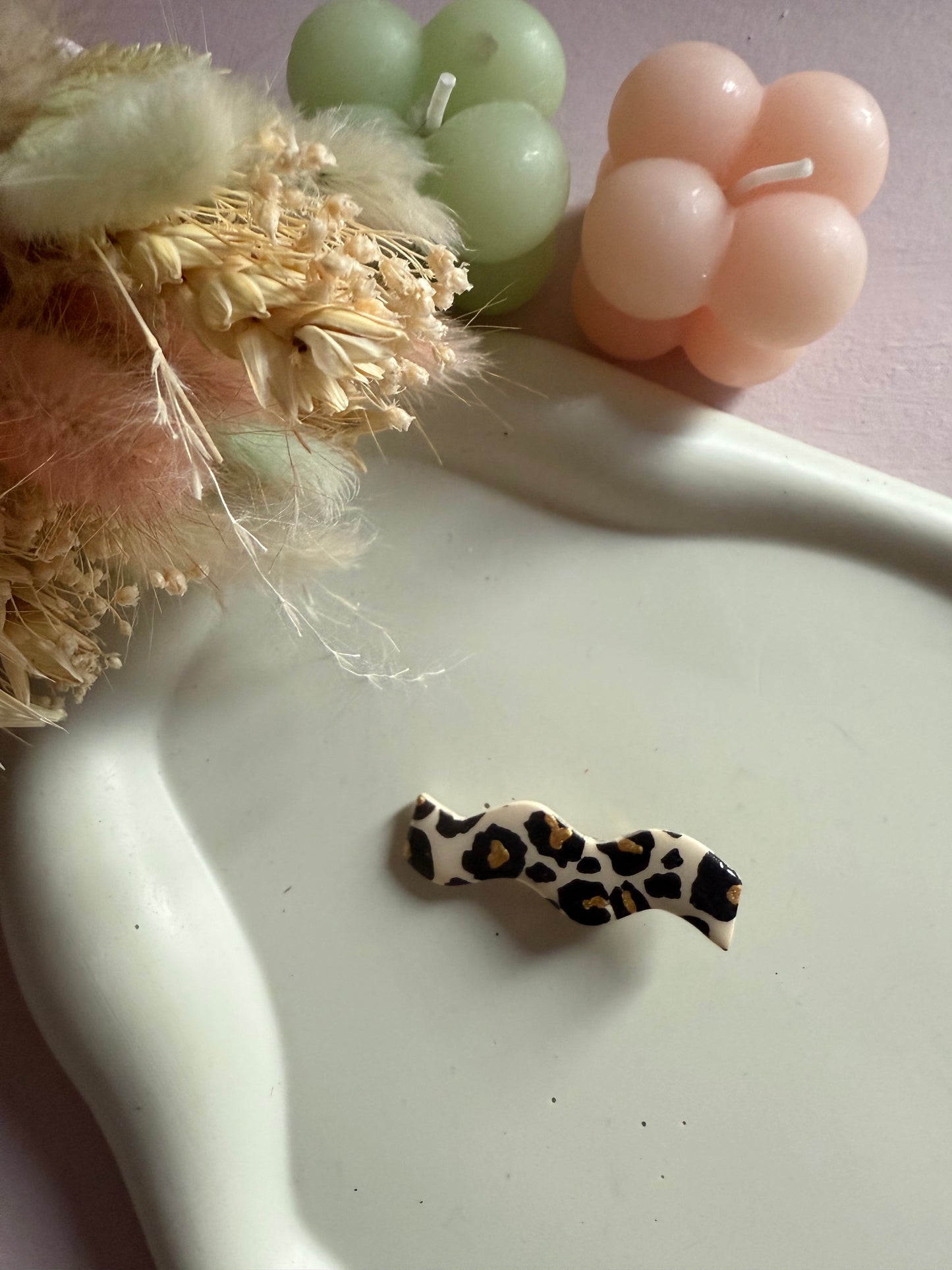Barrette cheveux Wave Leopard