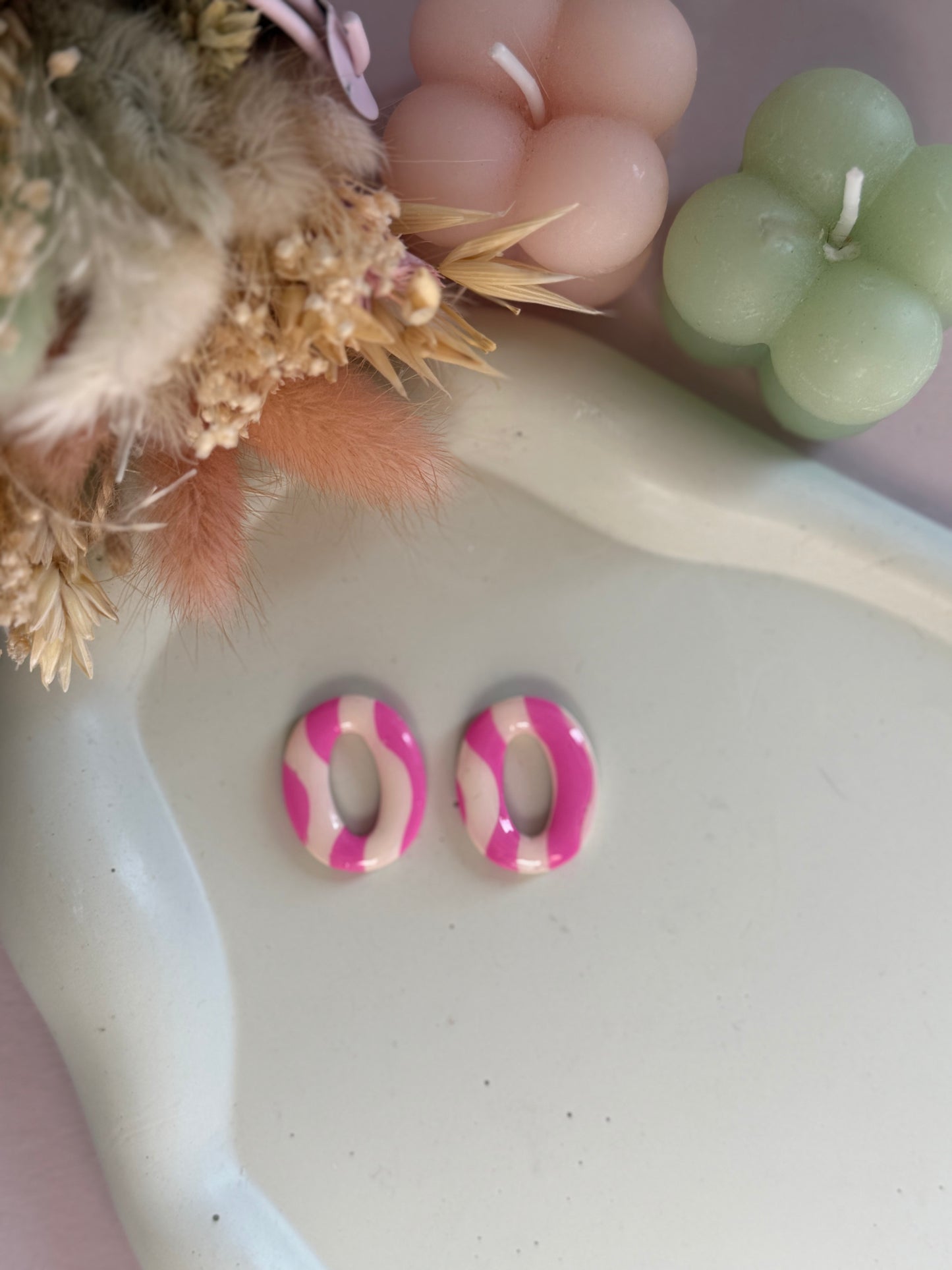 Charms Linea vagues ivoire/rose L