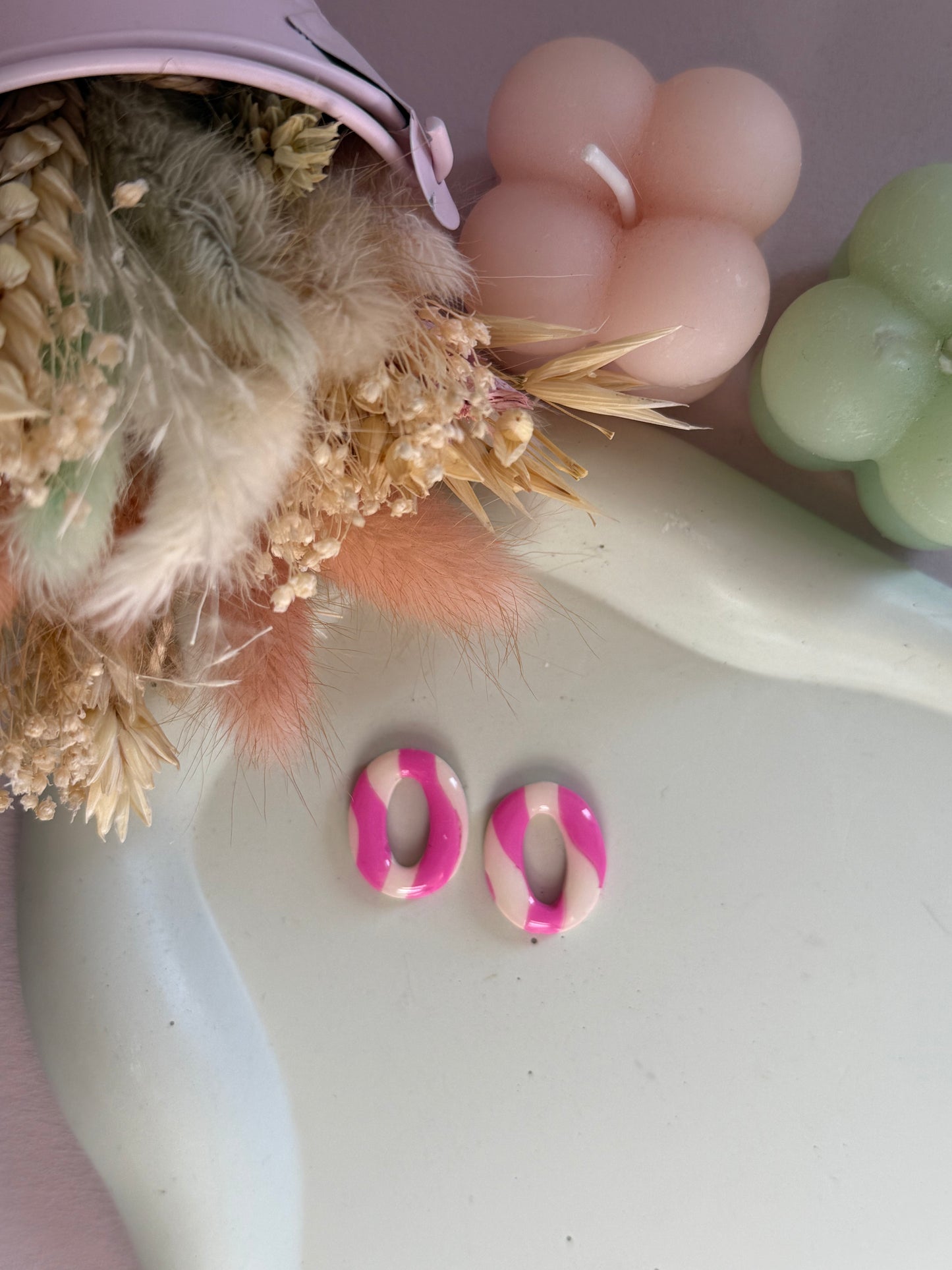 Charms Linea vagues ivoire/rose M