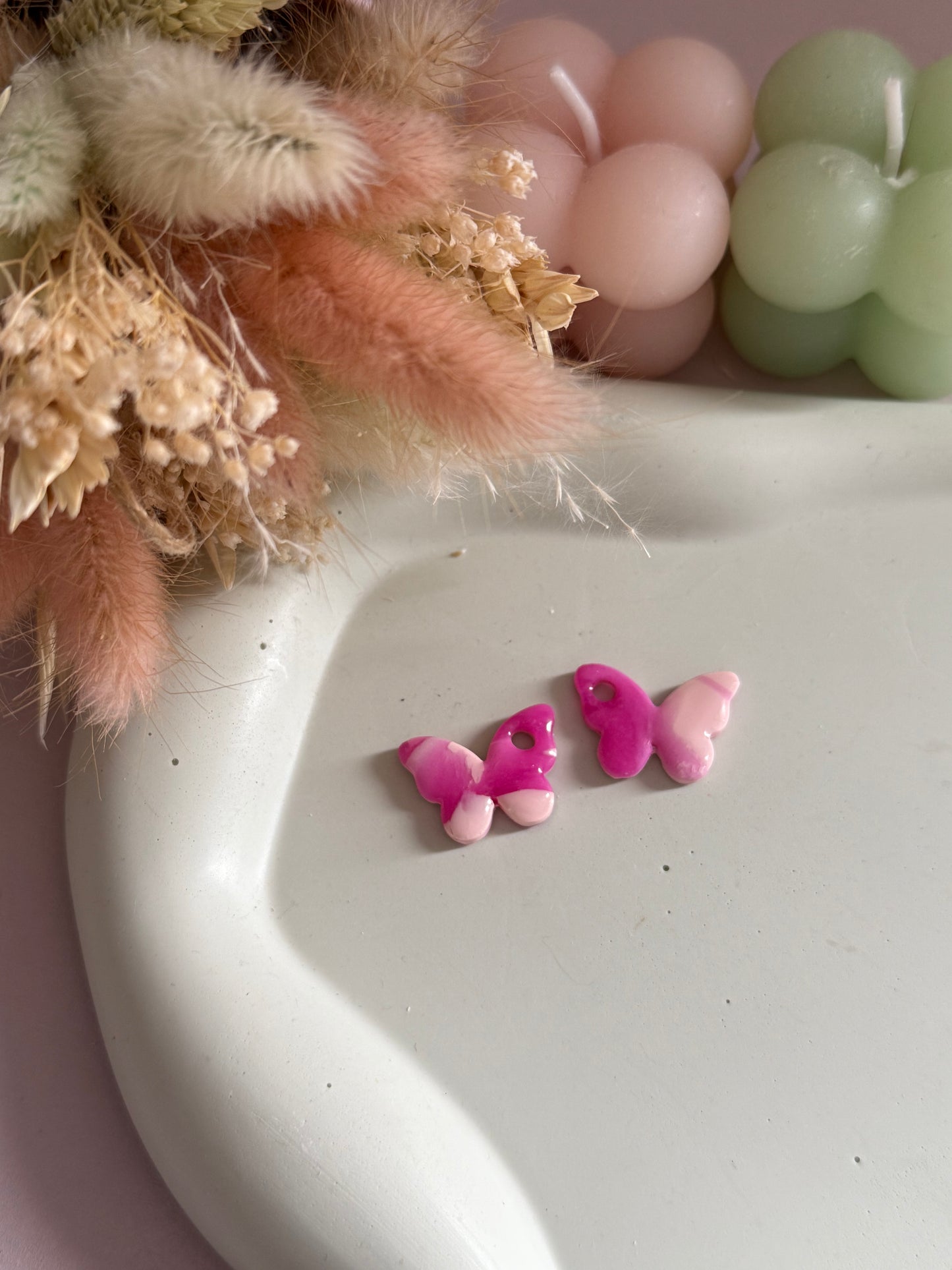 Charms Papillon Rose/Magenta