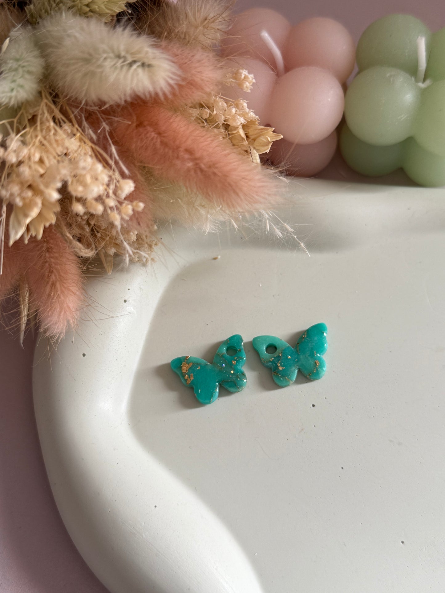 Charms Papillon Turquoise