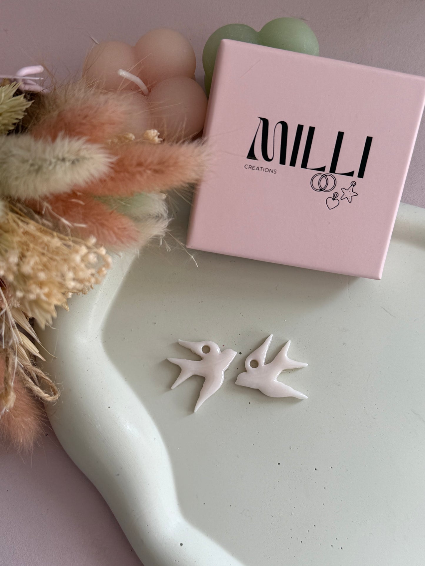 Charm Mina blanc translucide