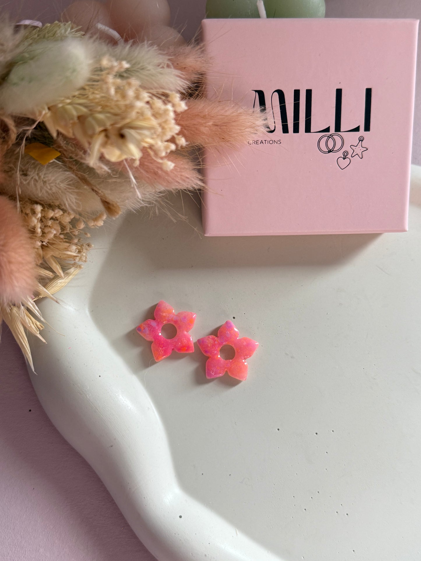 Charms Martha peinture rose/lila/orange