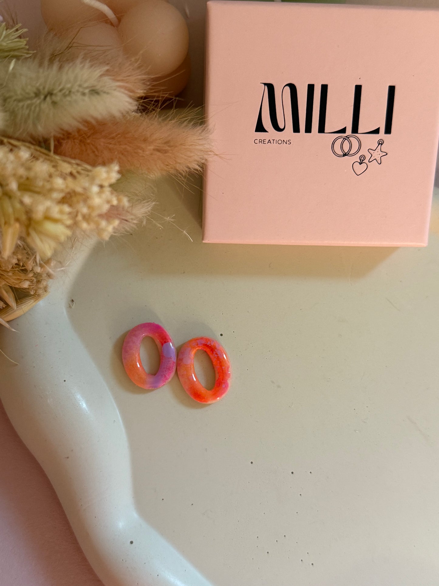 Charms Linea peinture rose/lila/orange