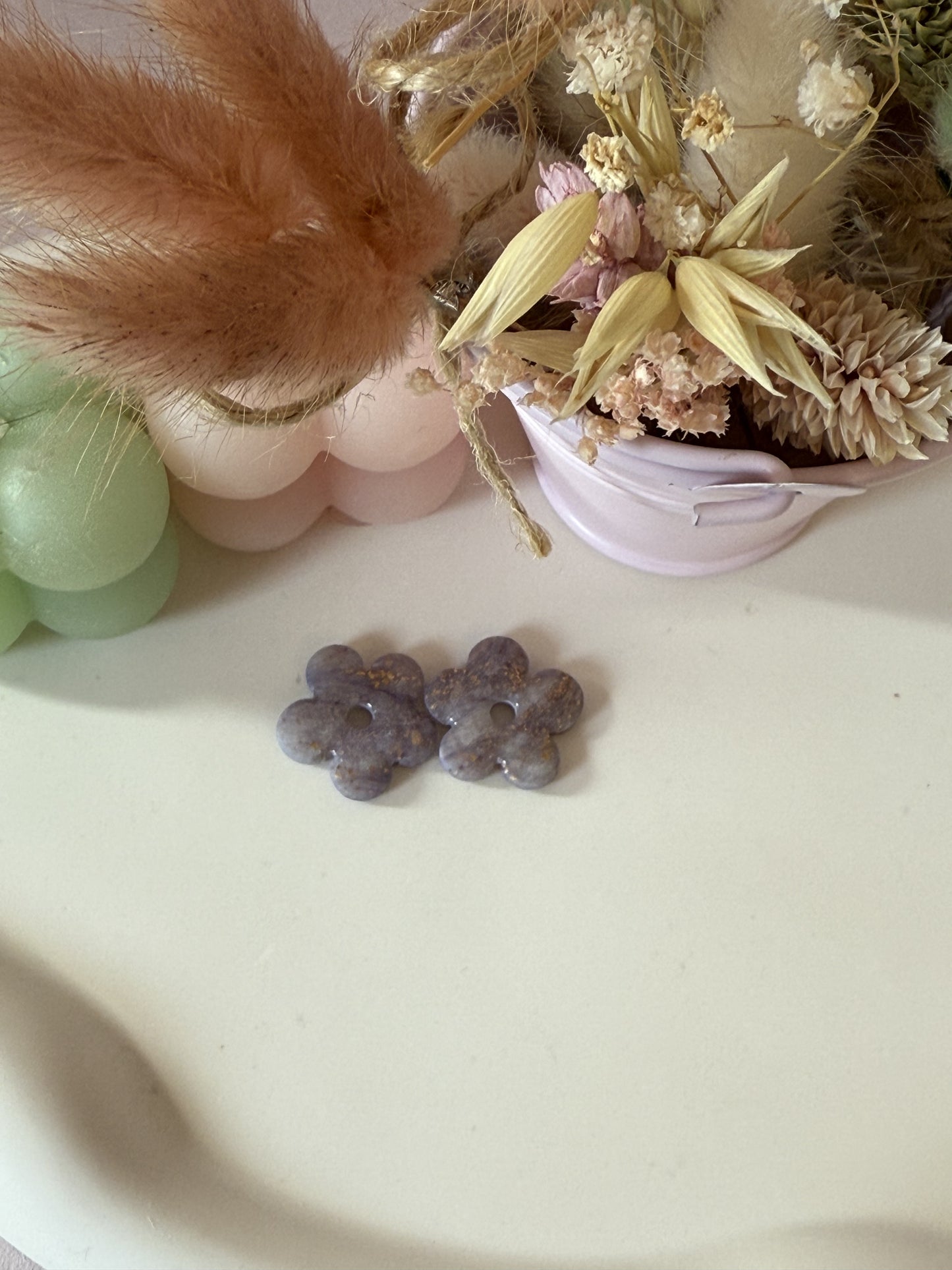 Charms Leslie Translucides Mauve/doré