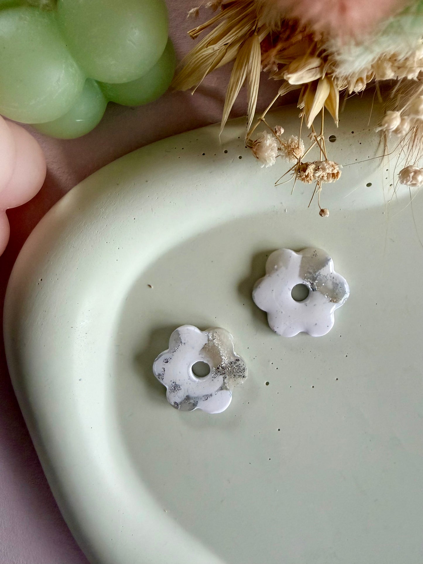 Charms Lucinda blanc translucide argent