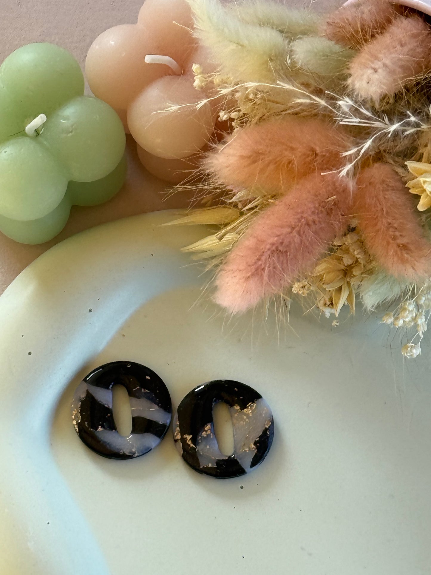 Charms Kate Noir/translucide/or