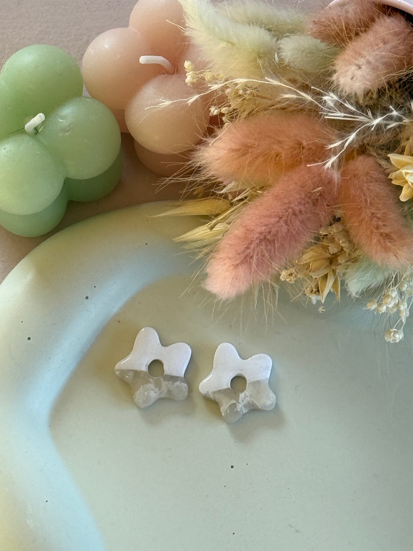 Charms Lili blanc marbré