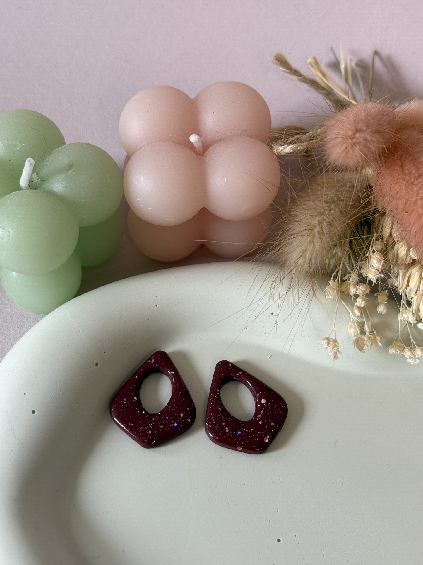 Charms Paloma Bordeaux Paillettes