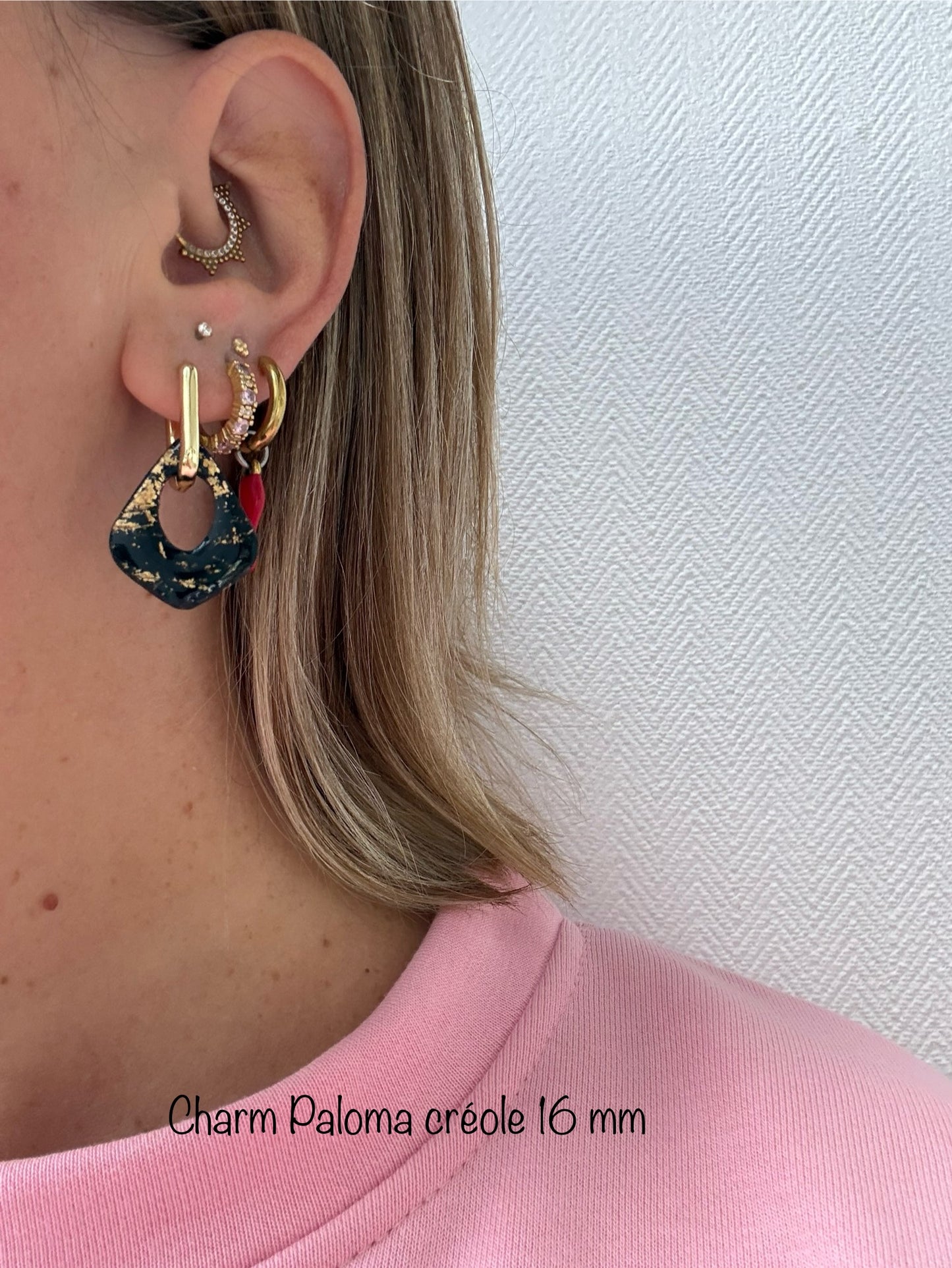 Charms Paloma Marbré Dorée