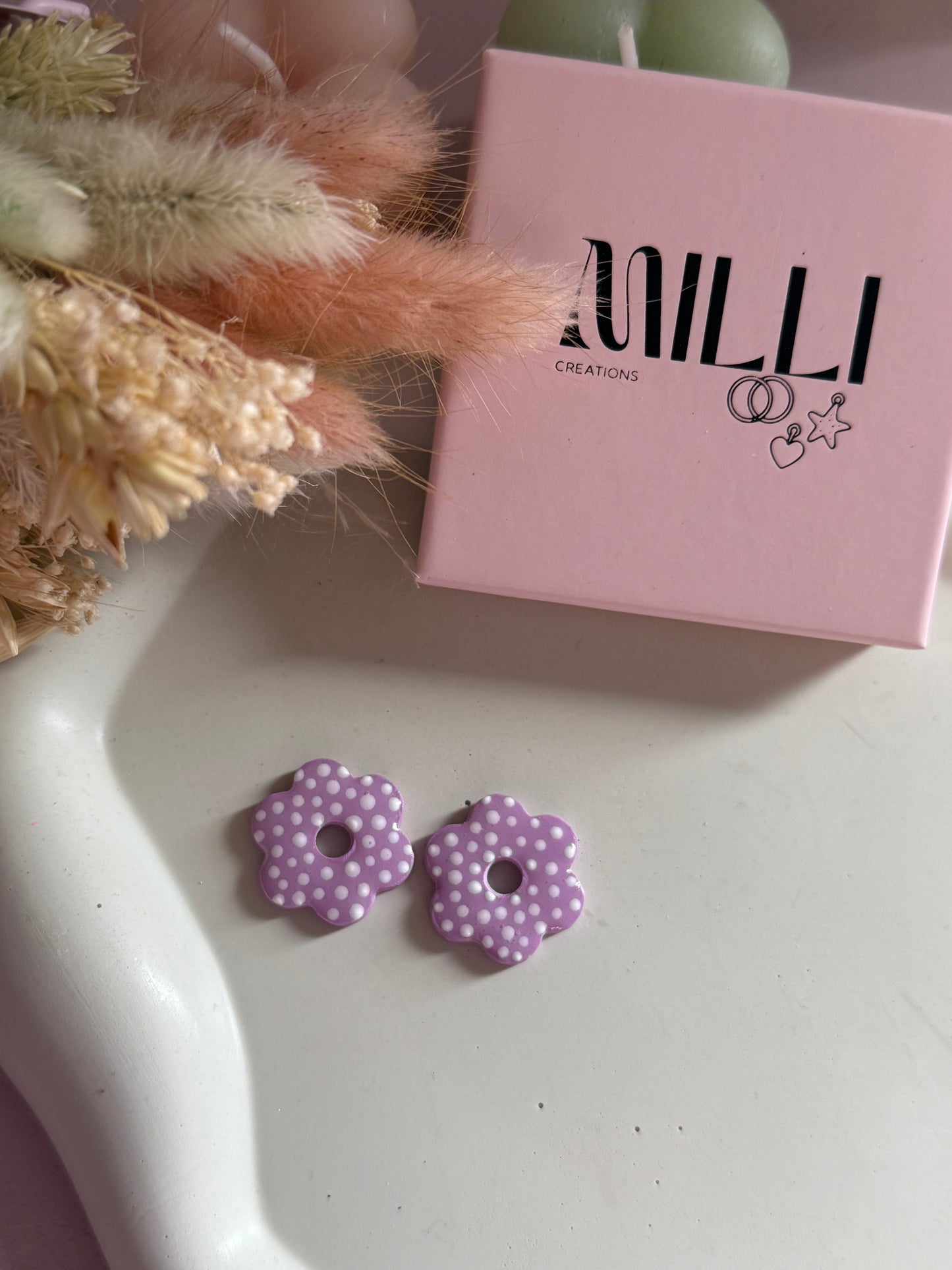 Charms Lucinda Lila pois blancs