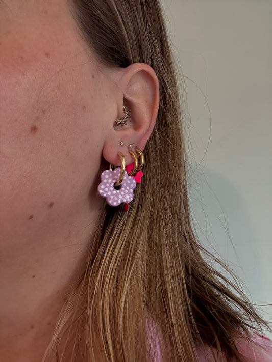 Charms Lucinda Lila pois blancs