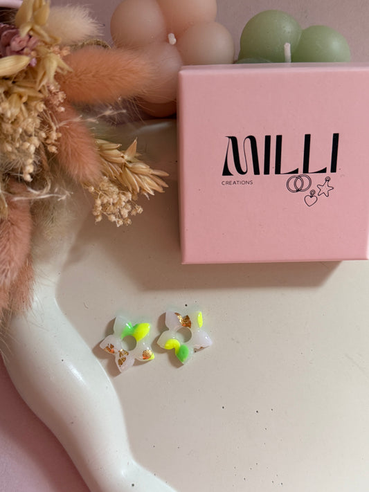 Charms Martha translucide jaune fluo/vert fluo