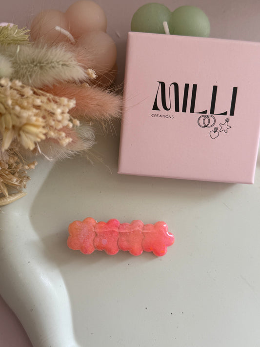 Barrette cheveux Florine taches de peinture