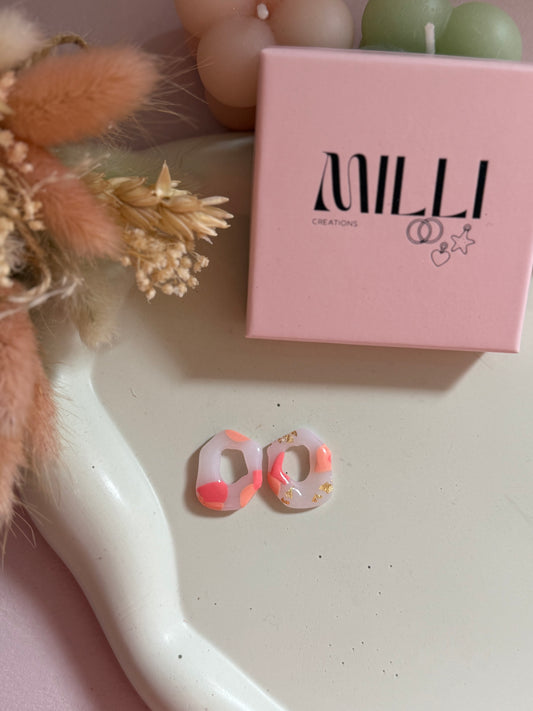 Charms Fanny translucide rose pêche/ rose saumon M