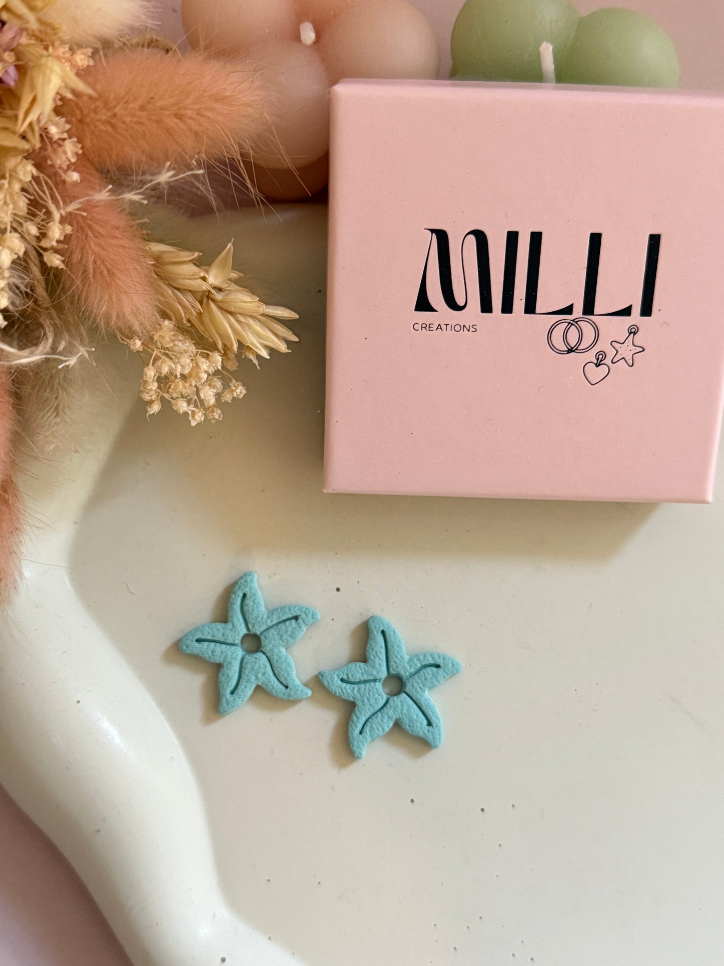 Charms Starfish aquamarine