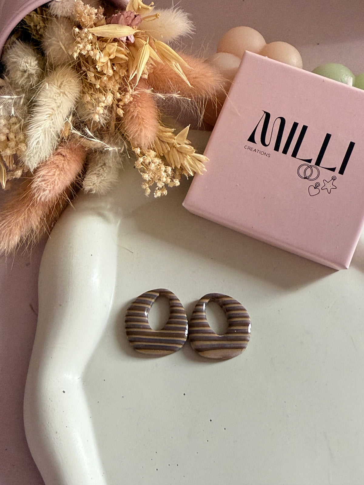 Charms Dilda lignes brun/latte