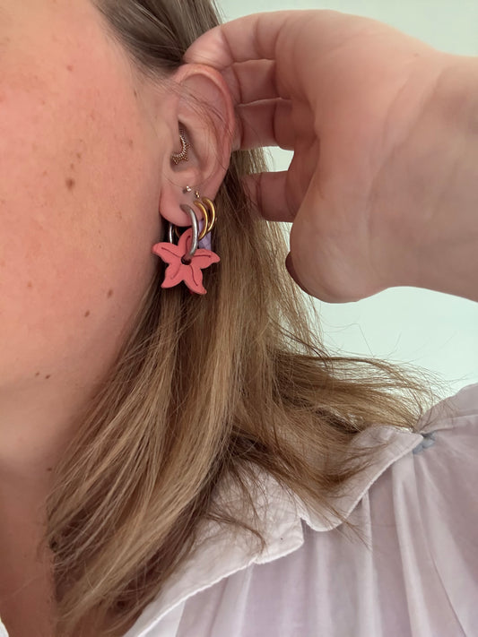 Charms Starfish rose corail L