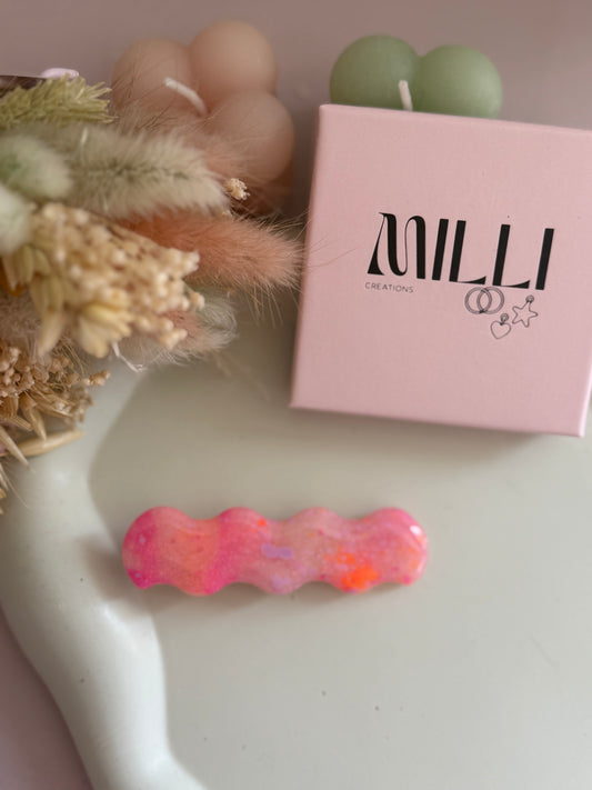 Barrette cheveux Florence taches de peinture