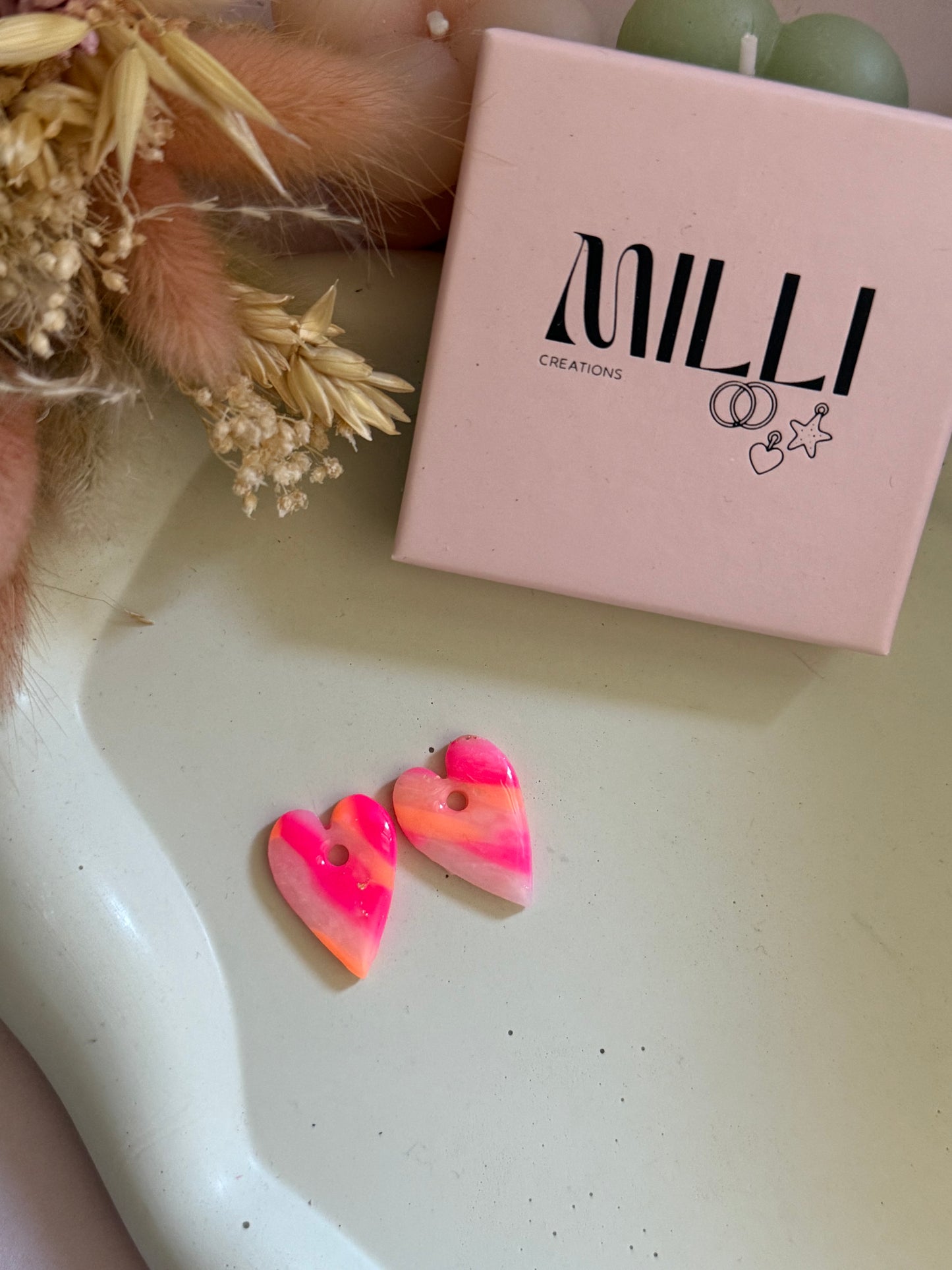 Charms June translucide rose fluo