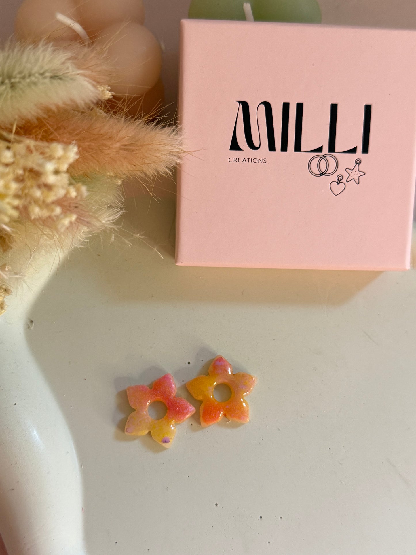 Charms Martha peinture orange/rose