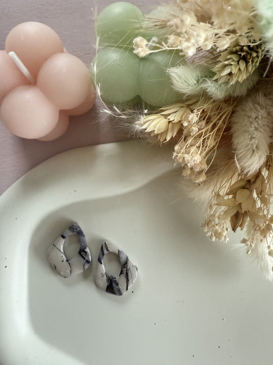 Charms paloma effet marbre gris