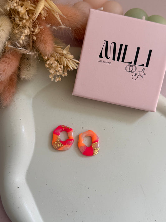 Charms Fanny translucide rose fluo M