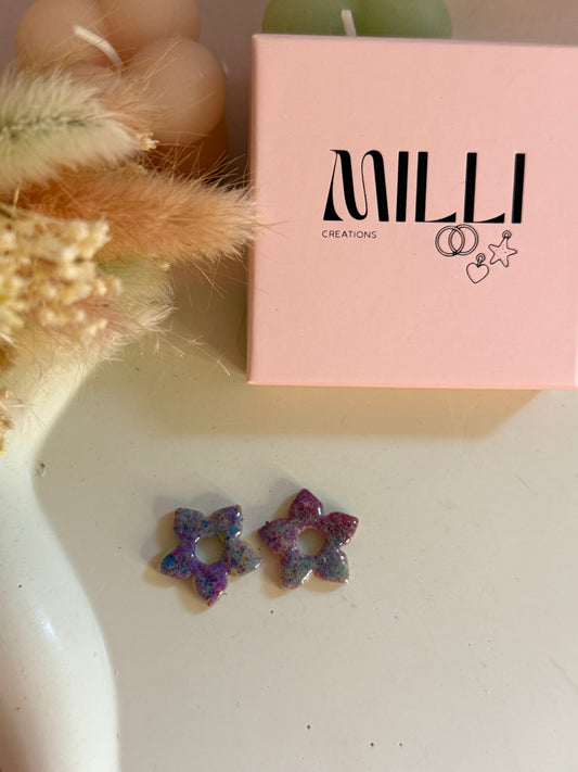 Charms Martha peinture bleu/mauve
