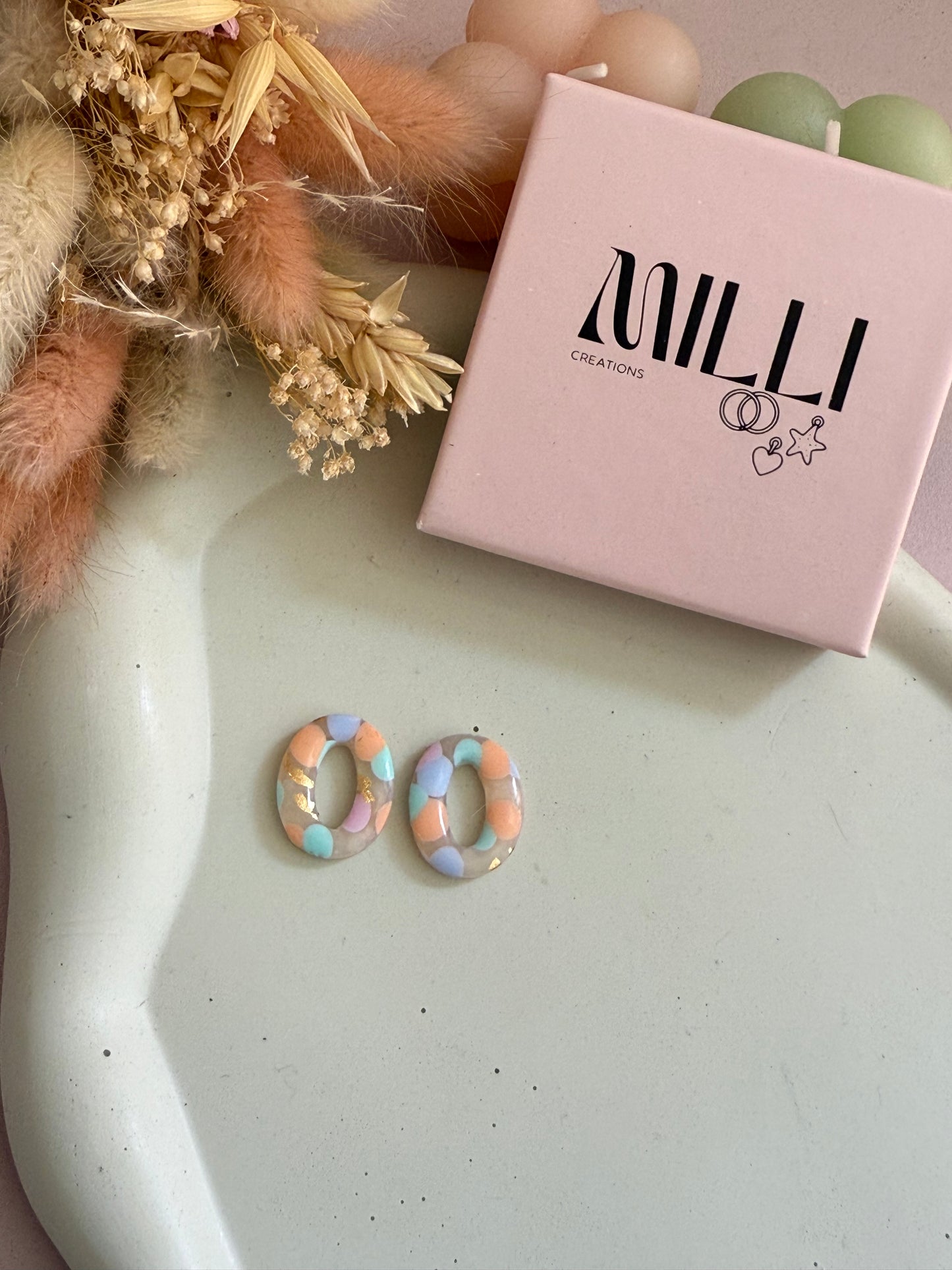 Charms Linea pois pastel M