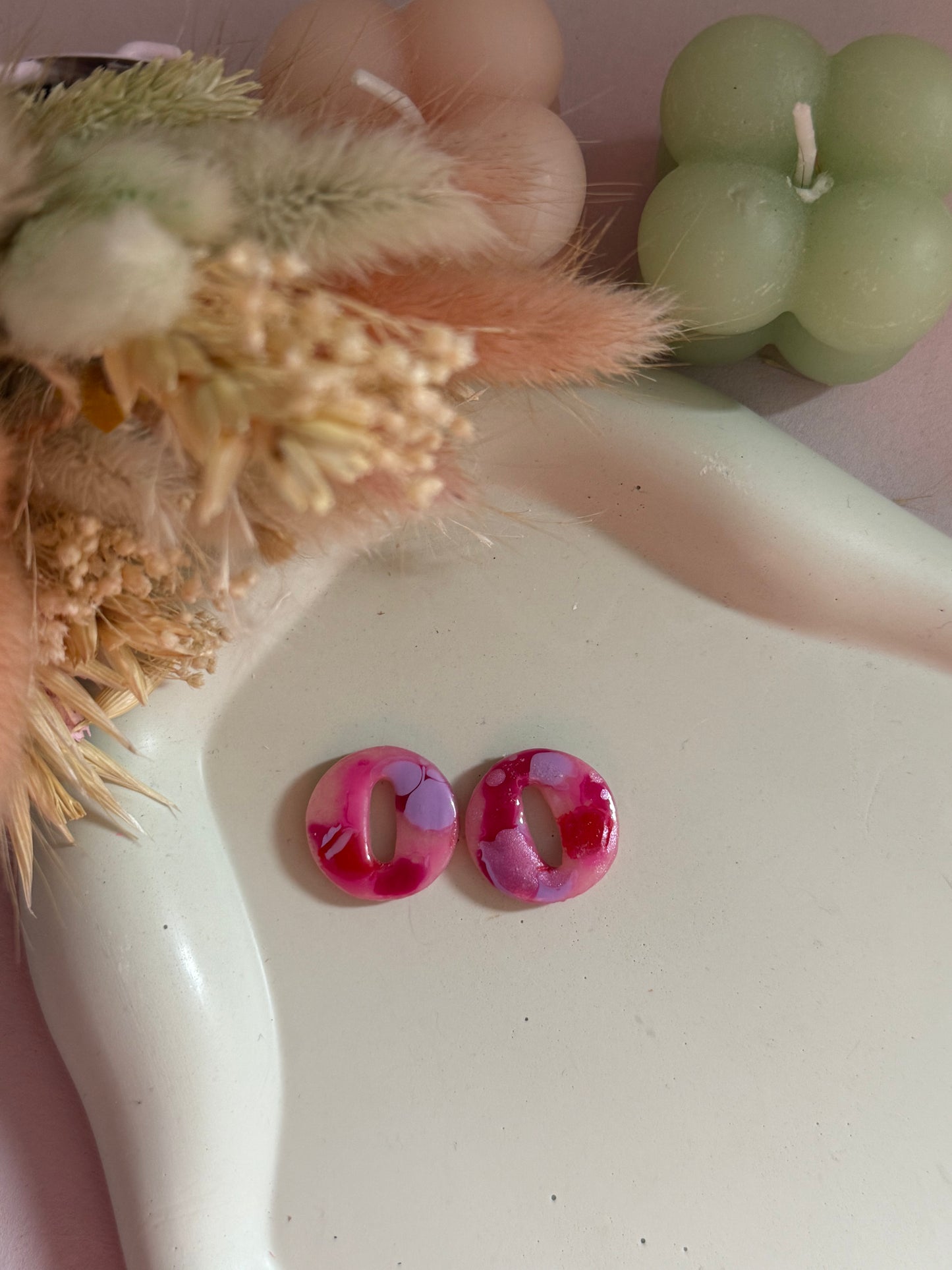 Charms Kate peinture rose/lilas M