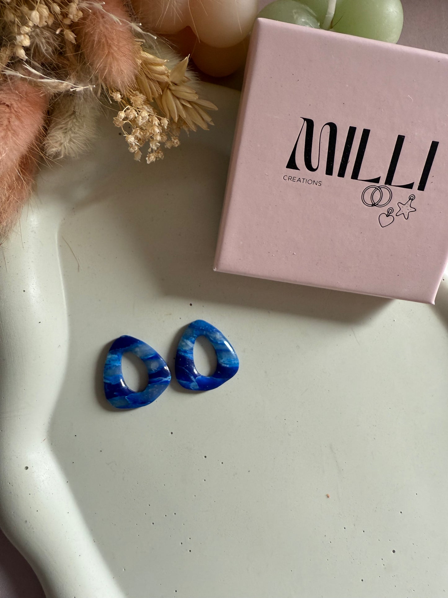 Charms Sofia bleu marbré