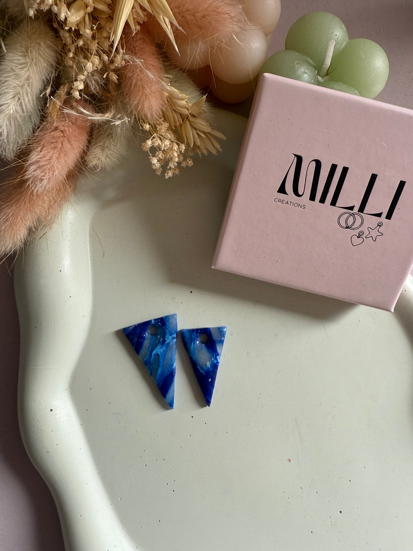 Charms Tric marbré bleu