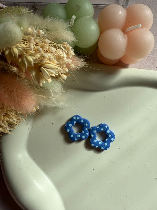 Charms Amelia Bleu nuit pois bleu ciel