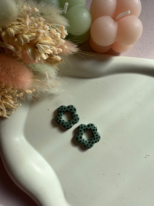 Charms Amelia vert pois noir