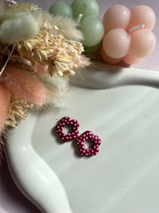 Charms Amelia Bordeaux pois rose