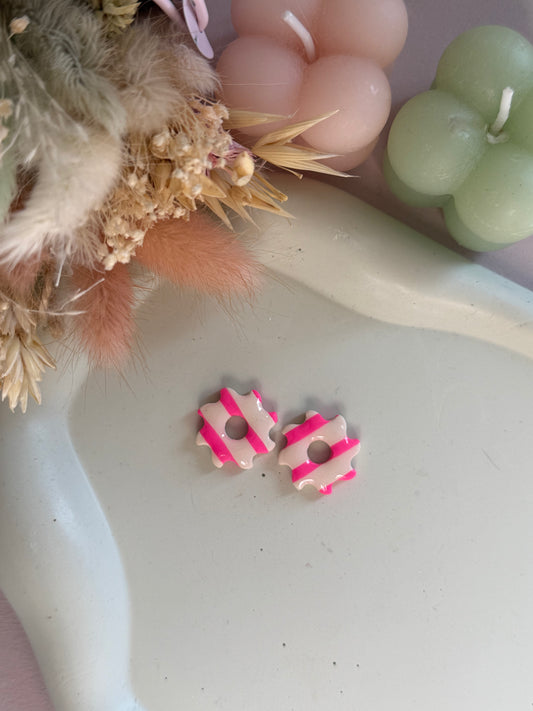 Charms Sole lignes ivoire/rose bonbon