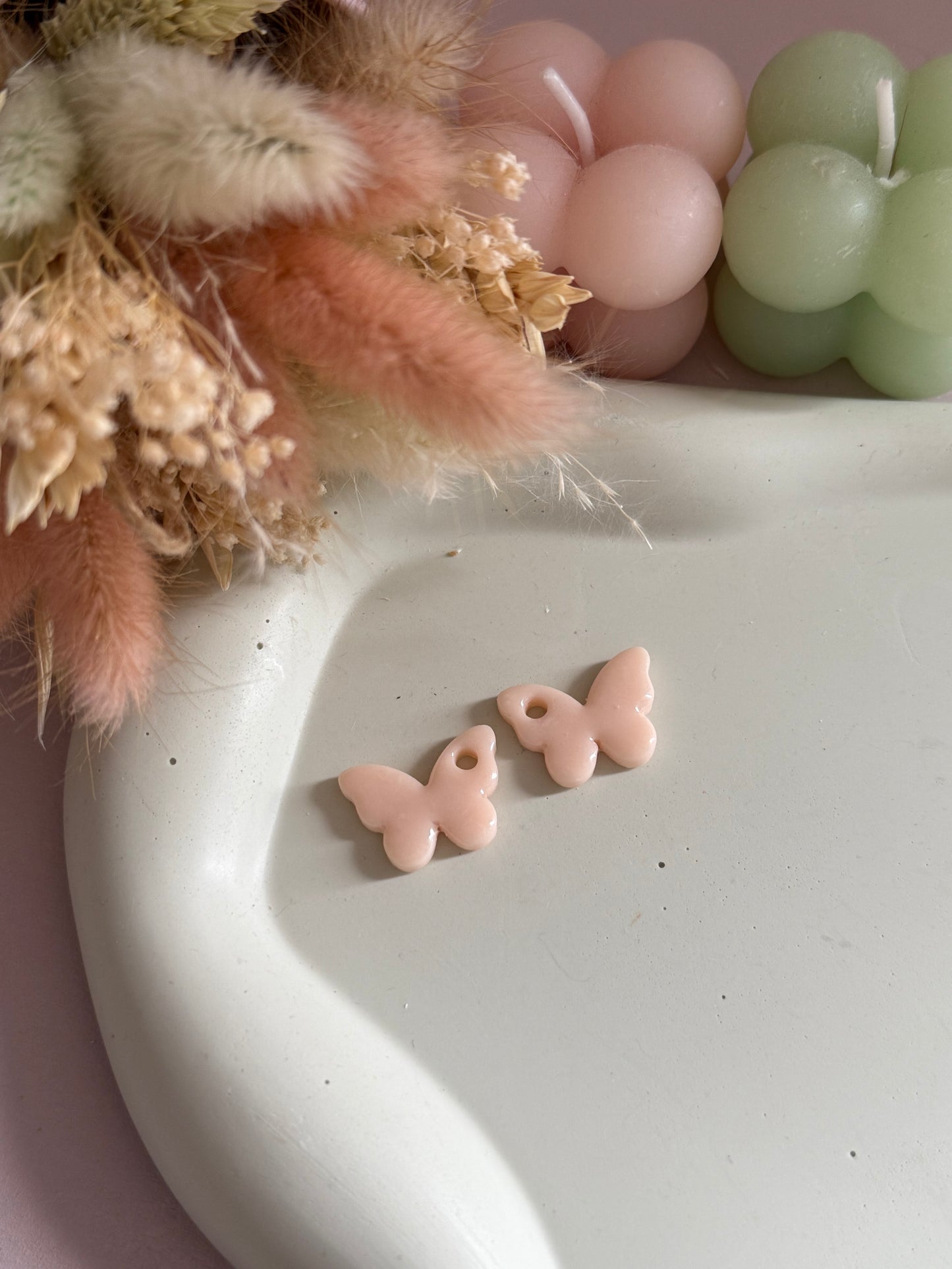 Charms Papillon Rose pale