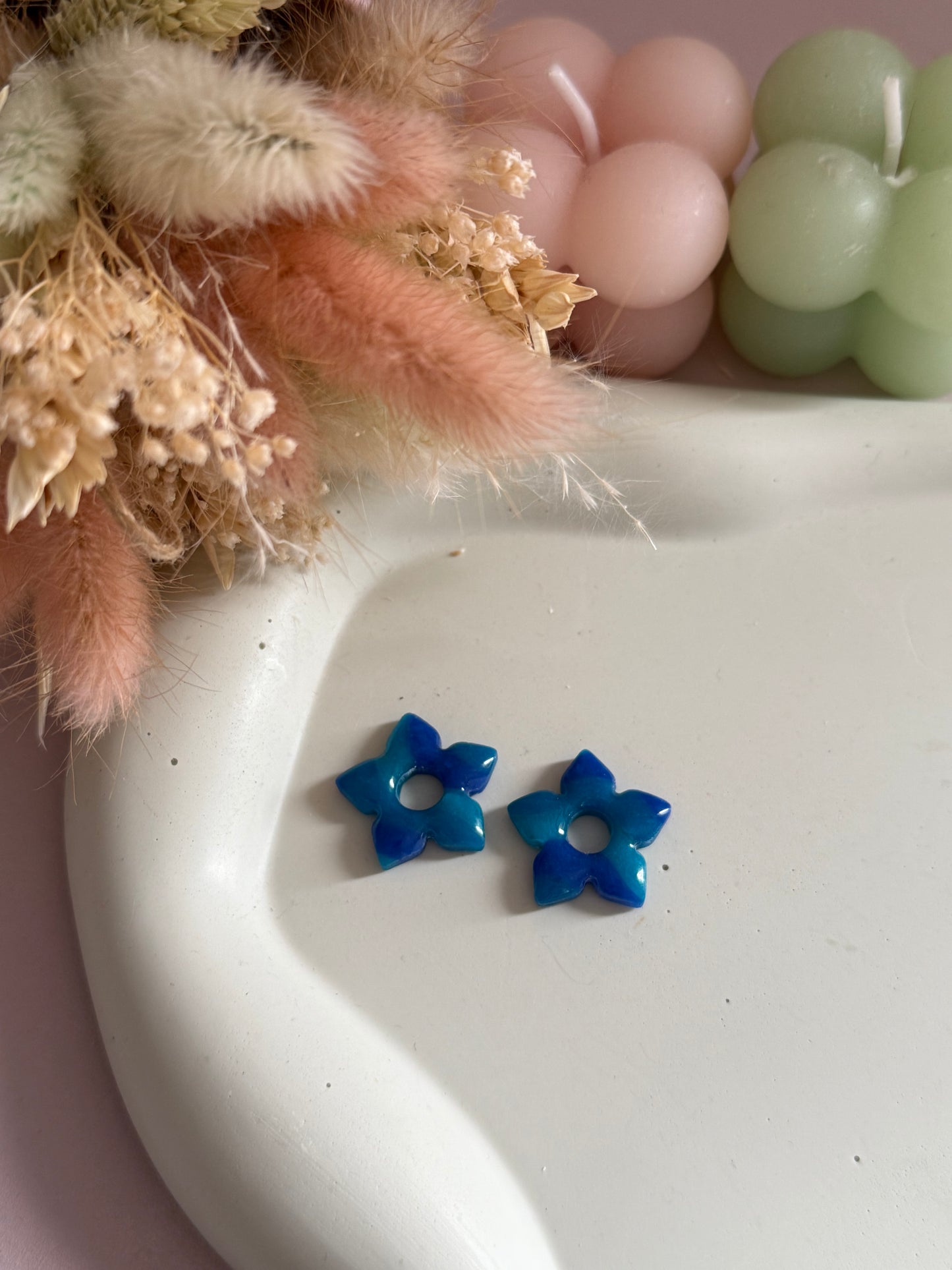 Charms Martha lignes bleue translucide