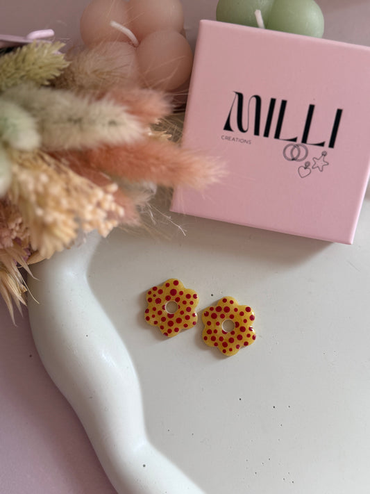 Charms Lucinda jaune pois rouges