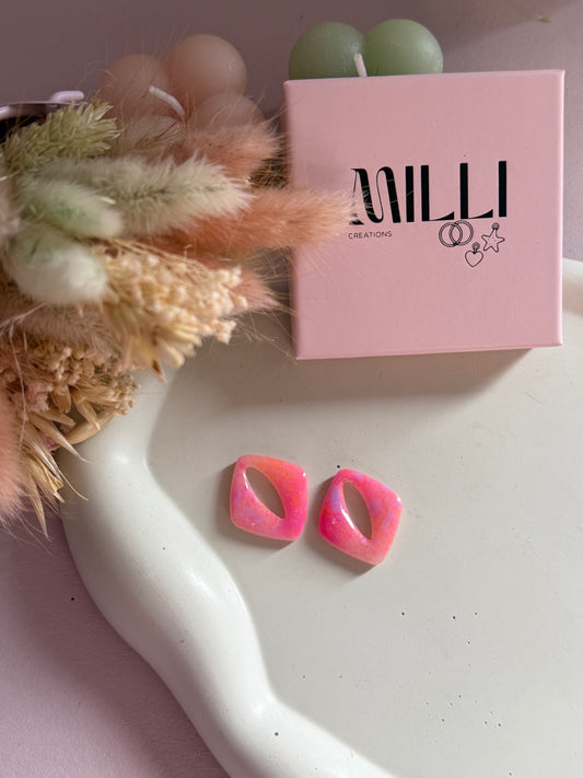 Charms Alice peinture rose/lila/orange