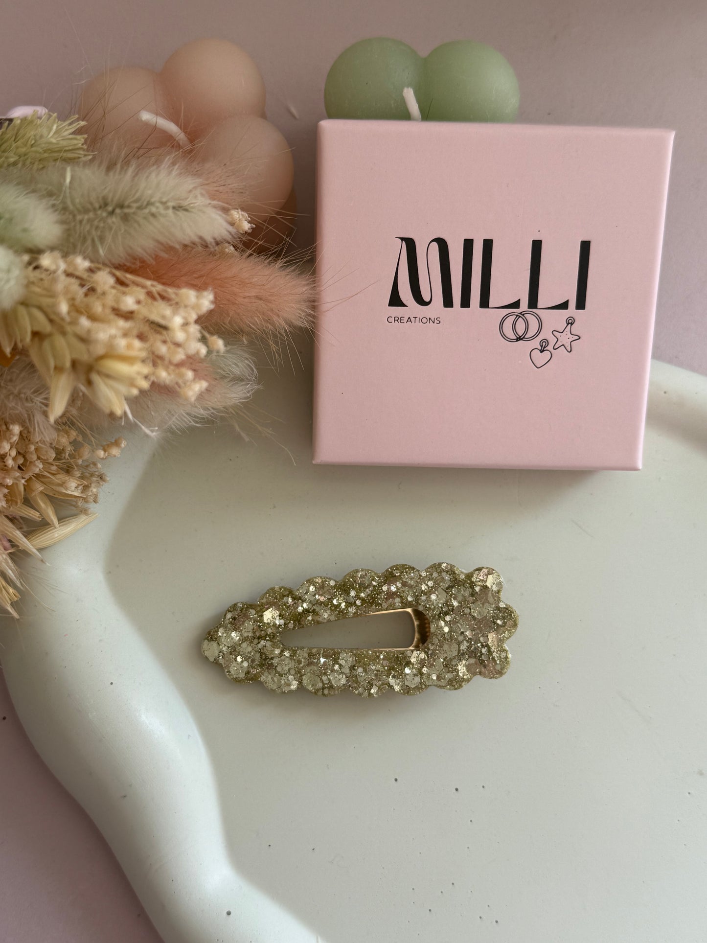 Barrette cheveux Oxane Dorée