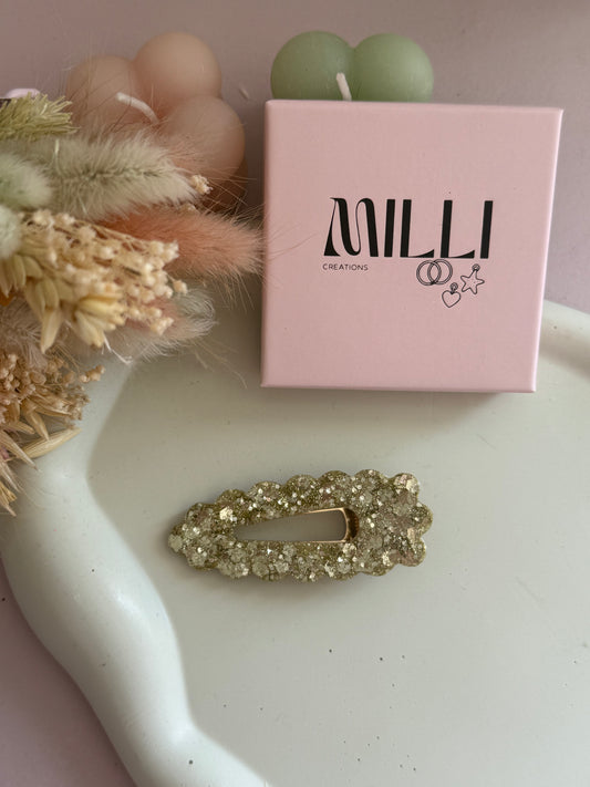 Barrette cheveux Oxane Dorée