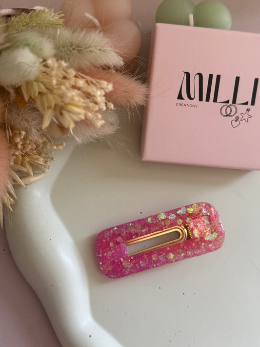 Barrette cheveux Dorine Rose degradé