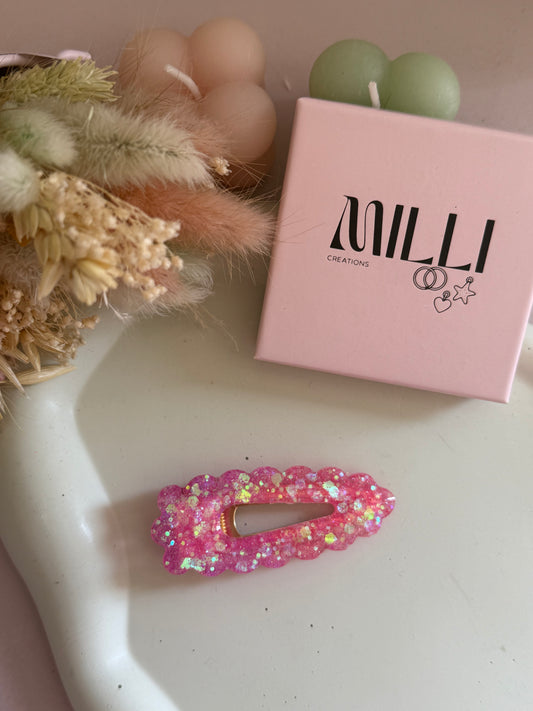 Barrette cheveux Oxane rose degradé