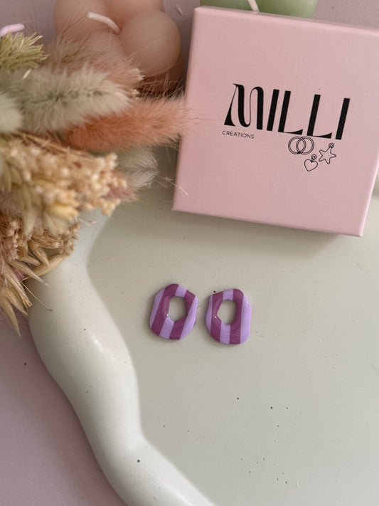 Charms Fanny lignes lila/mauve