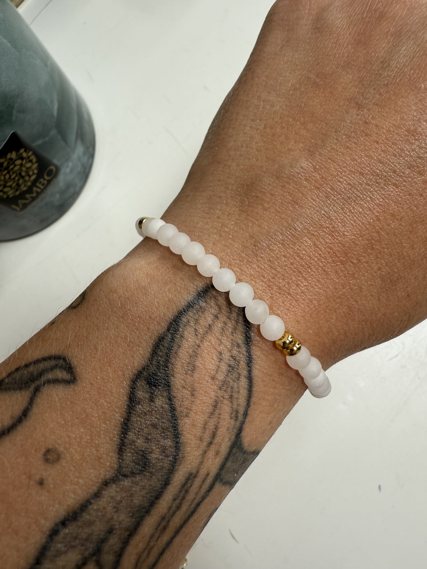 Bracelet pierre naturelle Quartz blanc