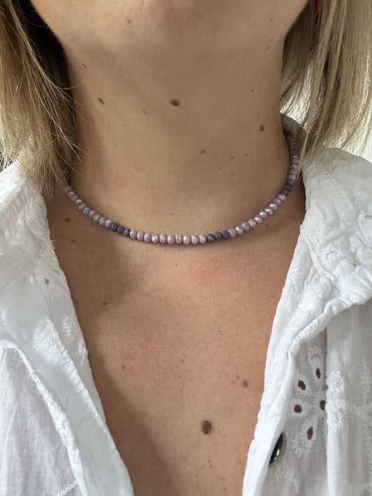 Collier Rose et Lavande